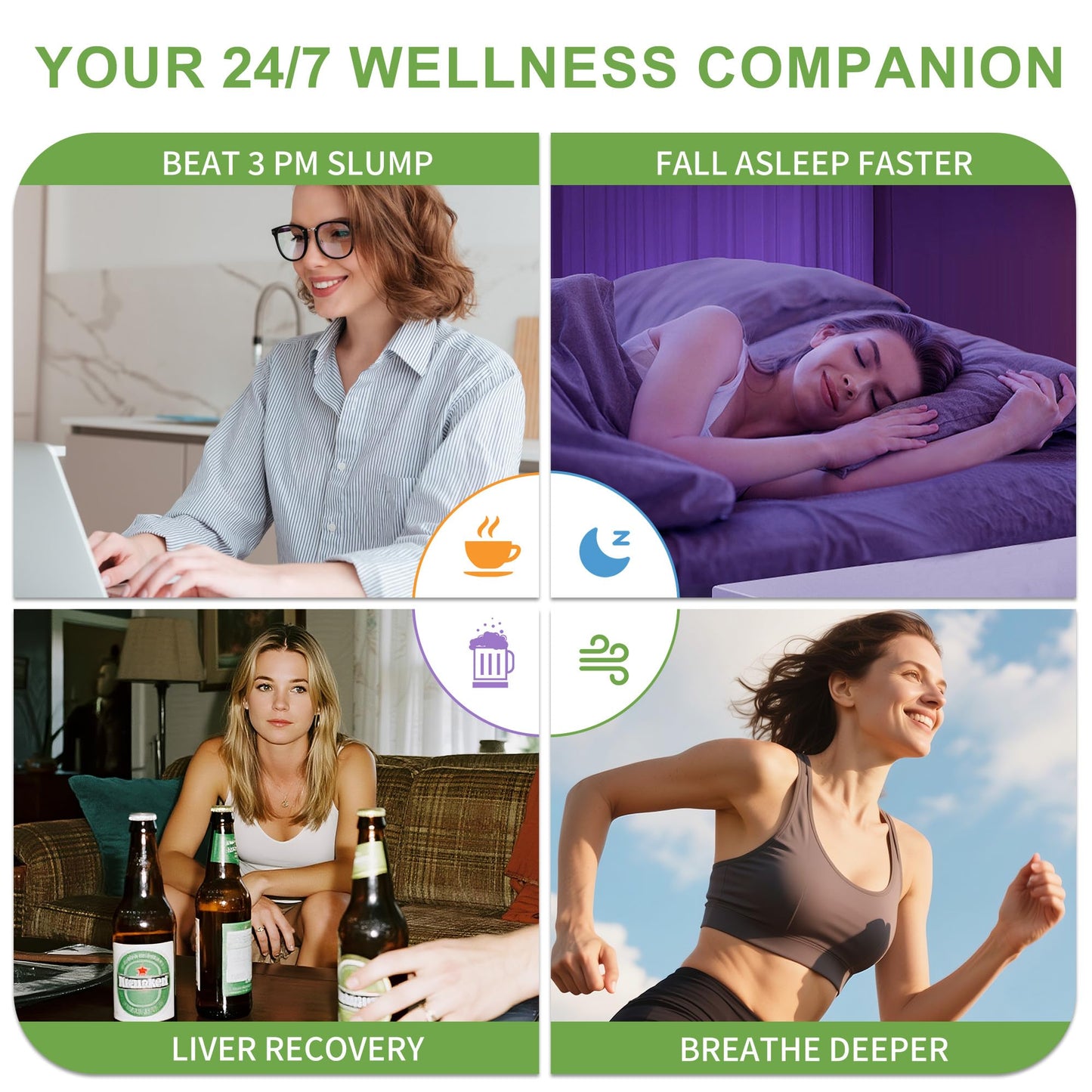 4-in-1 Wellness Herbal Diffuser Bundle — Portable Plant-Based Aromatherapy