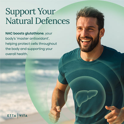 Vegan NAC 600mg Liver Detox & Immune Support | Quercetin, Milk Thistle, Molybdenum & Selenium