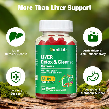 Liver Detox Gummies – 2000mg Milk Thistle, Turmeric & Artichoke | 60 Gummies