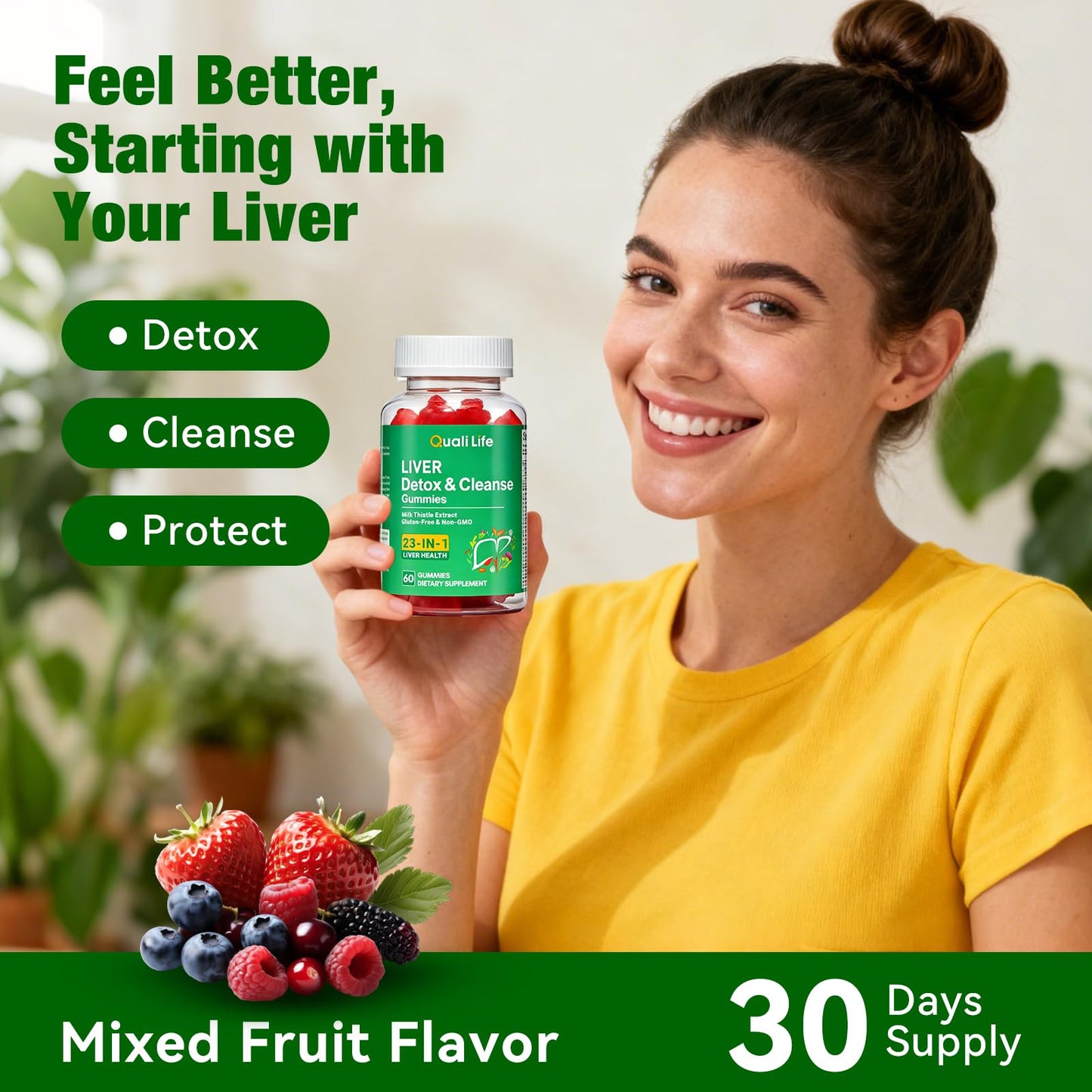 Liver Detox Gummies – 2000mg Milk Thistle, Turmeric & Artichoke | 60 Gummies