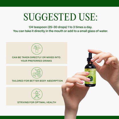 Go Nutrients Liver Edge – Organic Milk Thistle Liver Support Drops (2 oz)