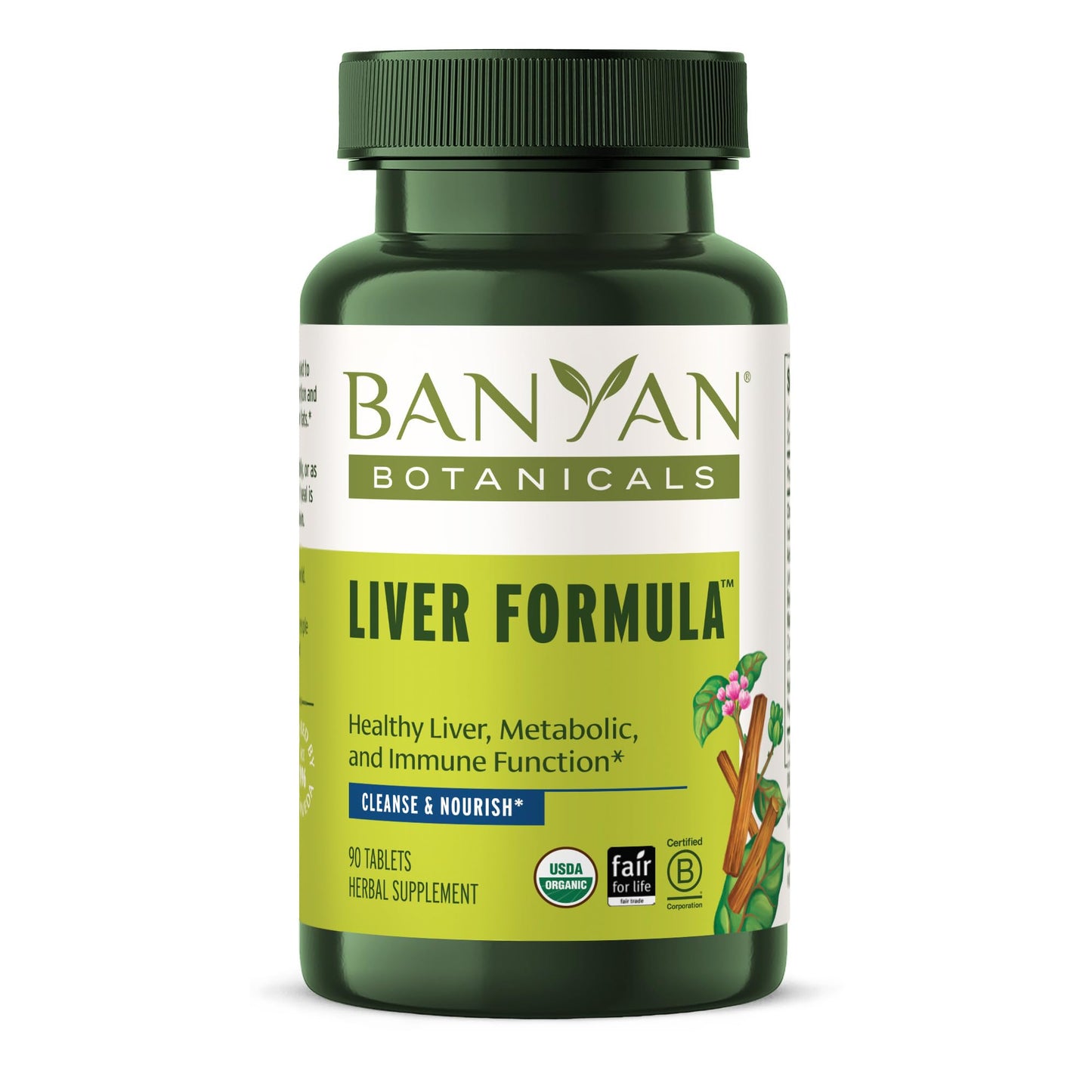 Banyan Botanicals Liver Formula – USDA Organic, 90 Tablets | Liver Support