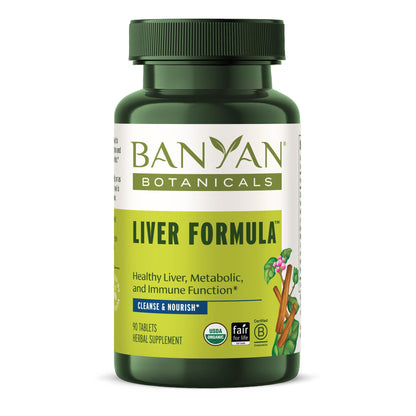 Banyan Botanicals Liver Formula – USDA Organic, 90 Tablets | Liver Support