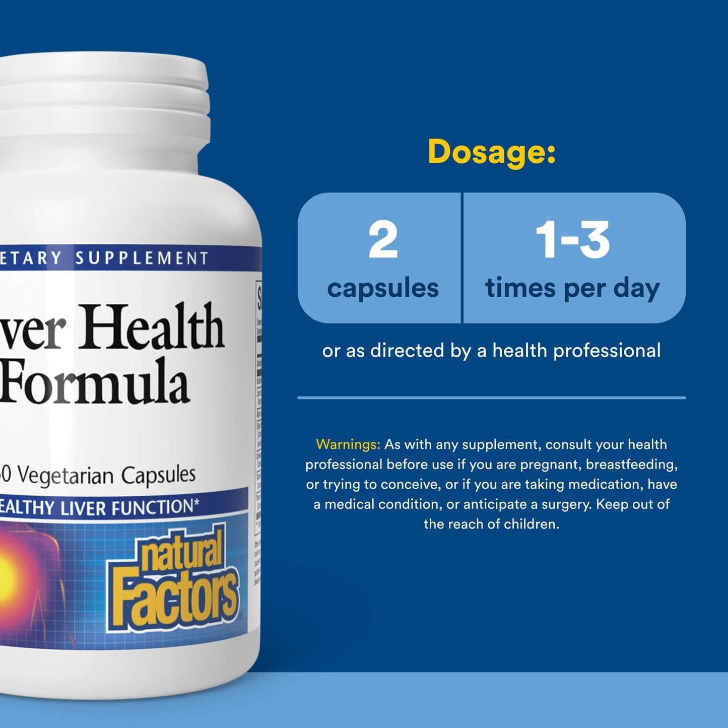 Natural Factors Liver Health Formula – Liver Support with Licorice, Turmeric & Schisandra (60 capsules)