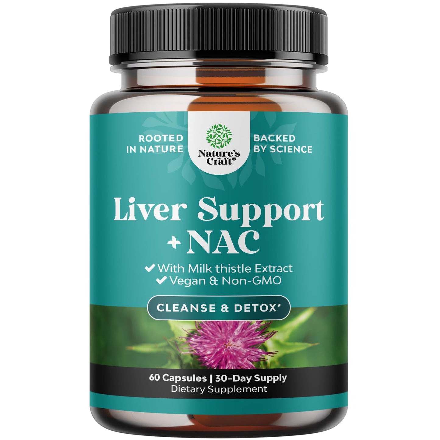 NAC Liver Support with Milk Thistle – Detox & Repair | 60 Caps
