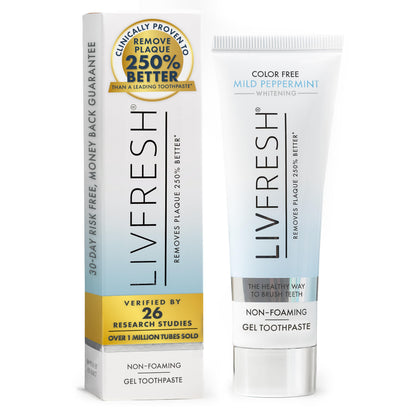 LIVFRESH Toothpaste Gel – Clinically Proven Plaque Removal & Gum Health