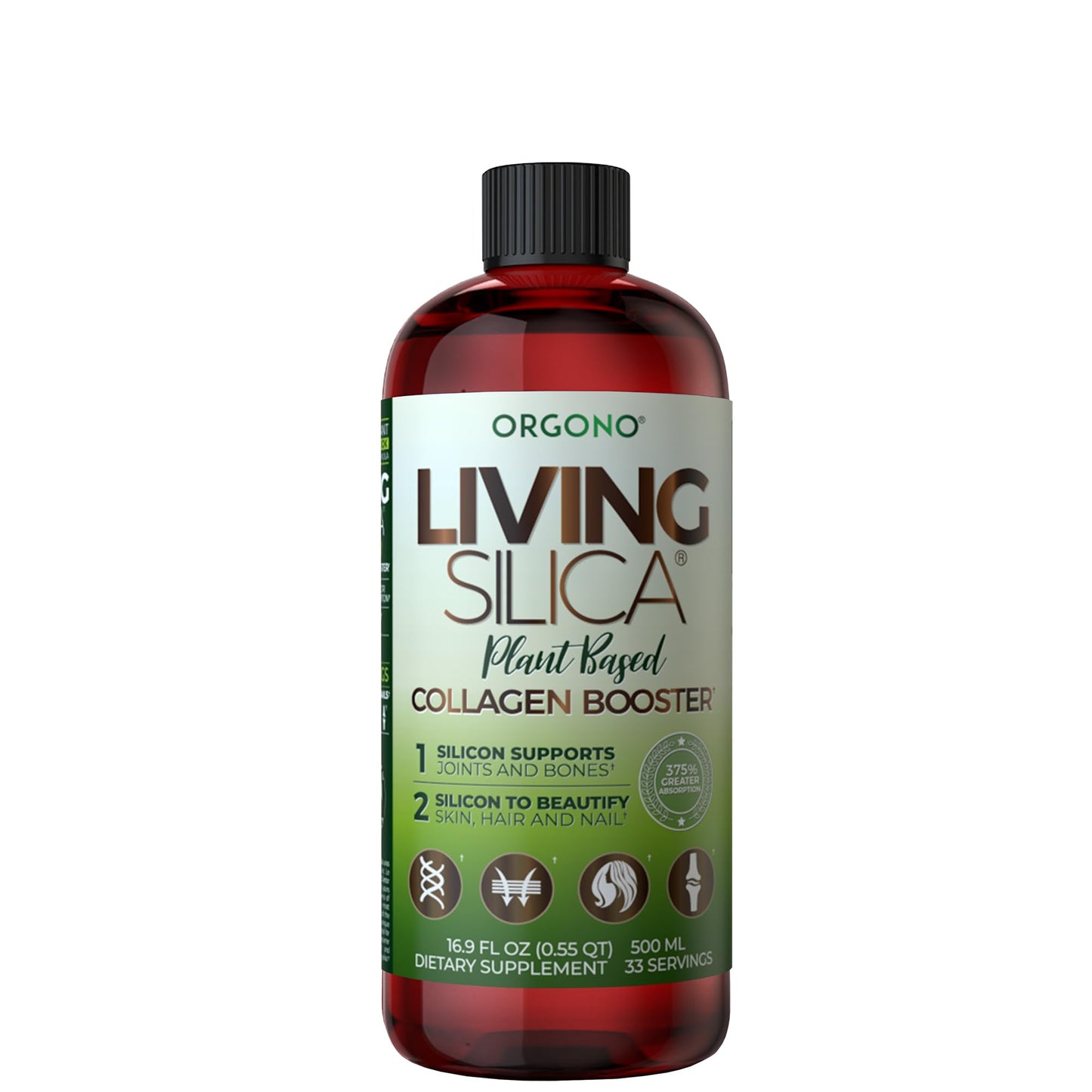 Living Silica Plant-Based Collagen Booster | Vegan | 500 ml