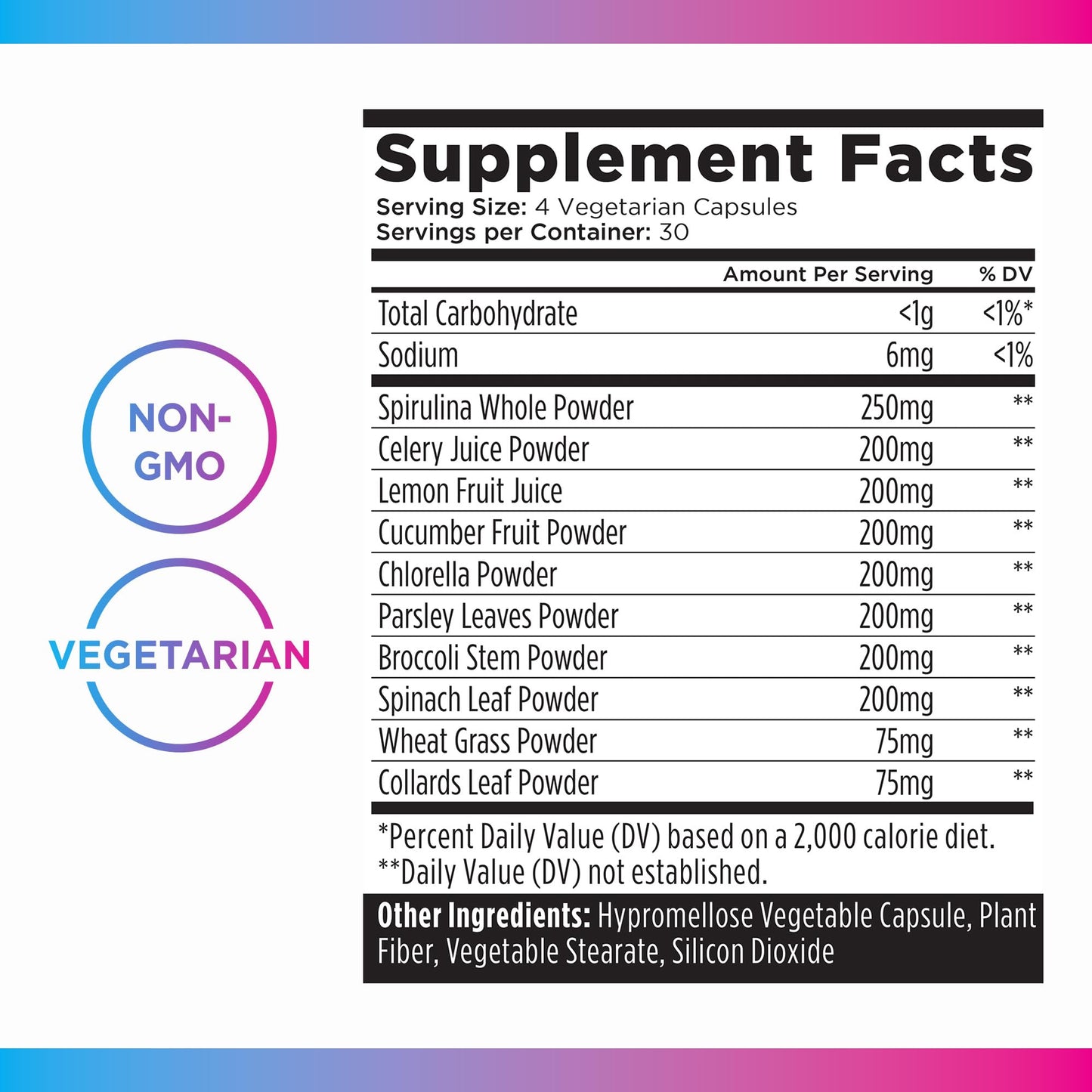 Livingood Daily Greens Capsules – Plant-Based Super Greens for Digestion & Gut Health (120 Ct)