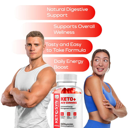LIVORKA 3 Pack Ketosyn ACV Gummies – Keto Syn & Keto Plus ACV Gummies (180 Gummies)