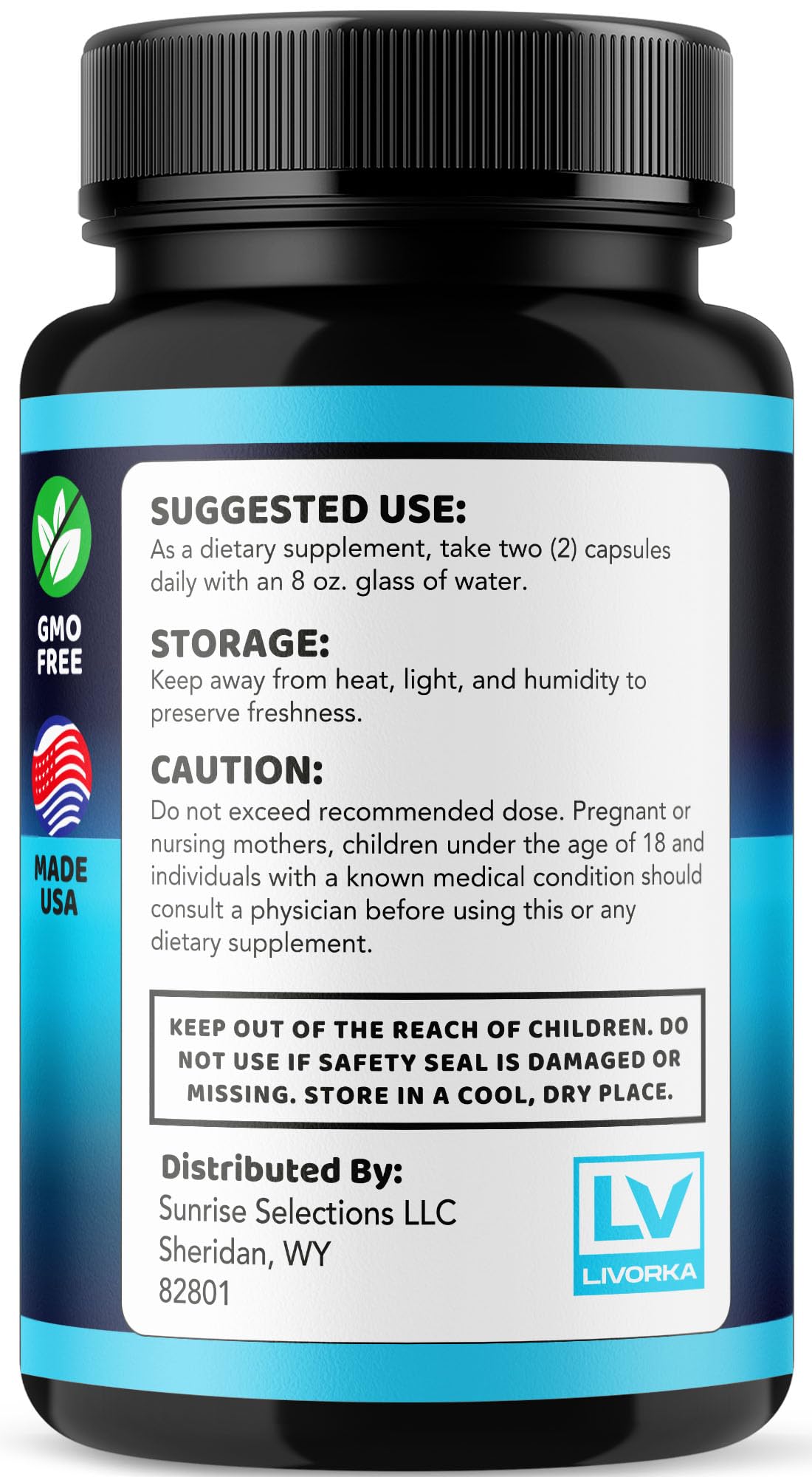 LIVORKA Hero Up Capsules for Men | Energy & Vitality Support (60 Caps)