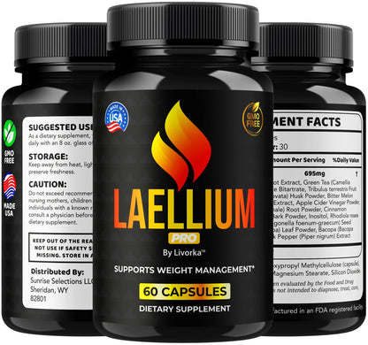 Laellium Pro Pills 5 Pack – All-Natural Daily Formula | LIVORKA Capsules, 300 Capsules BritishVita | Premium UK Vitamins & Wellness Supplements