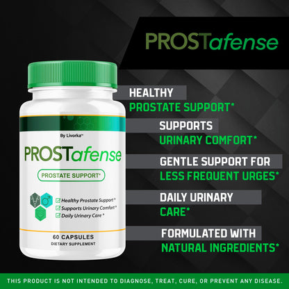 LIVORKA Prostafense Health Supplements for Men Capsules – Official Prostafense Pills, Daily Wellness, 60 Capsules