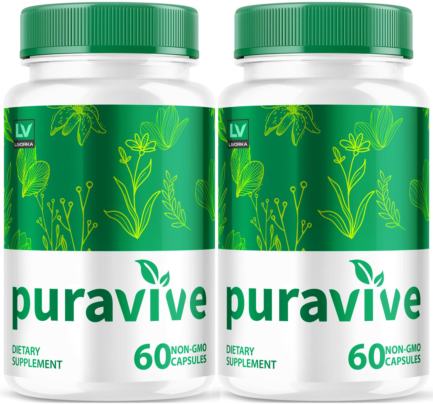 LIVORKA Puravive Exotic Rice Method Dietary Supplement - 120 Capsules (60 Day Supply) - Pack Of 2