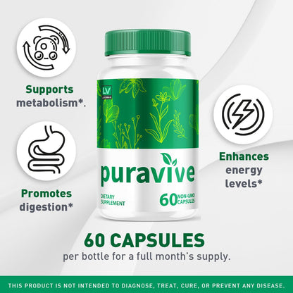 LIVORKA Puravive Exotic Rice Method Dietary Supplement - 120 Capsules (60 Day Supply) - Pack Of 2