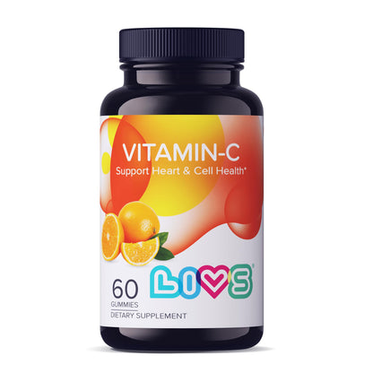 LIVS Vitamin C 250mg Gummies - Immune Support, Vegan & Gluten-Free, 60 ct