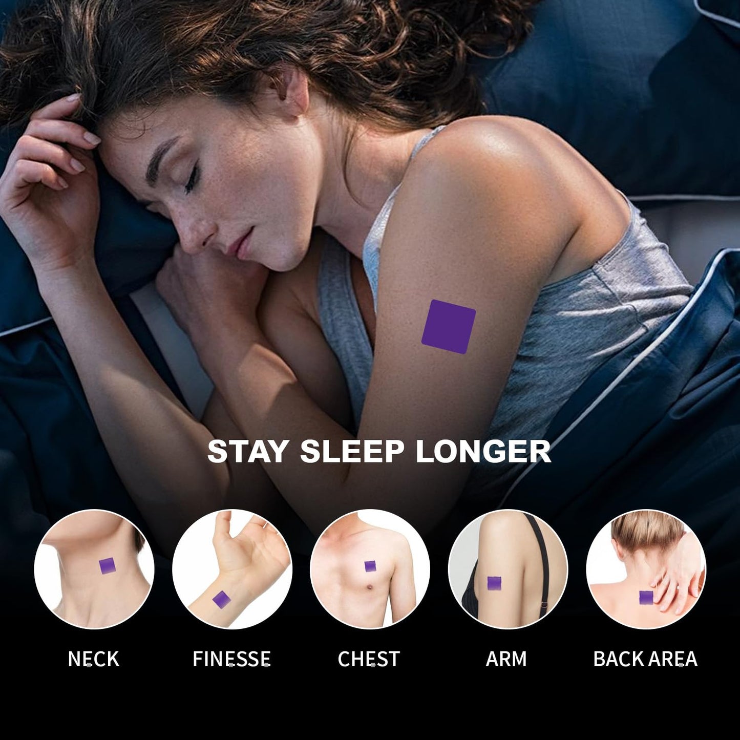 LKOIUEVA 60 Pcs Sleep Patches – Extra Strength Natural Sleep Aid for Adults