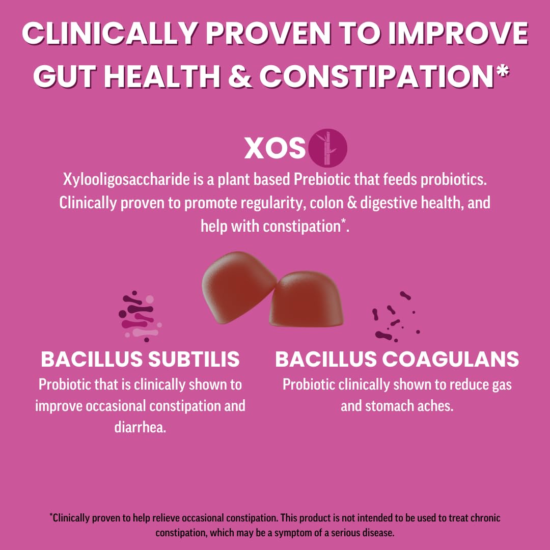 Llama Naturals Probiotics – Vegan Prebiotic Gummies (Mixed Berry) 60 Ct