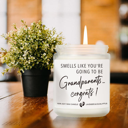 LLTAYQZ Pregnancy Announcement Candle for Grandparents – Lavender & Eucalyptus, 9oz