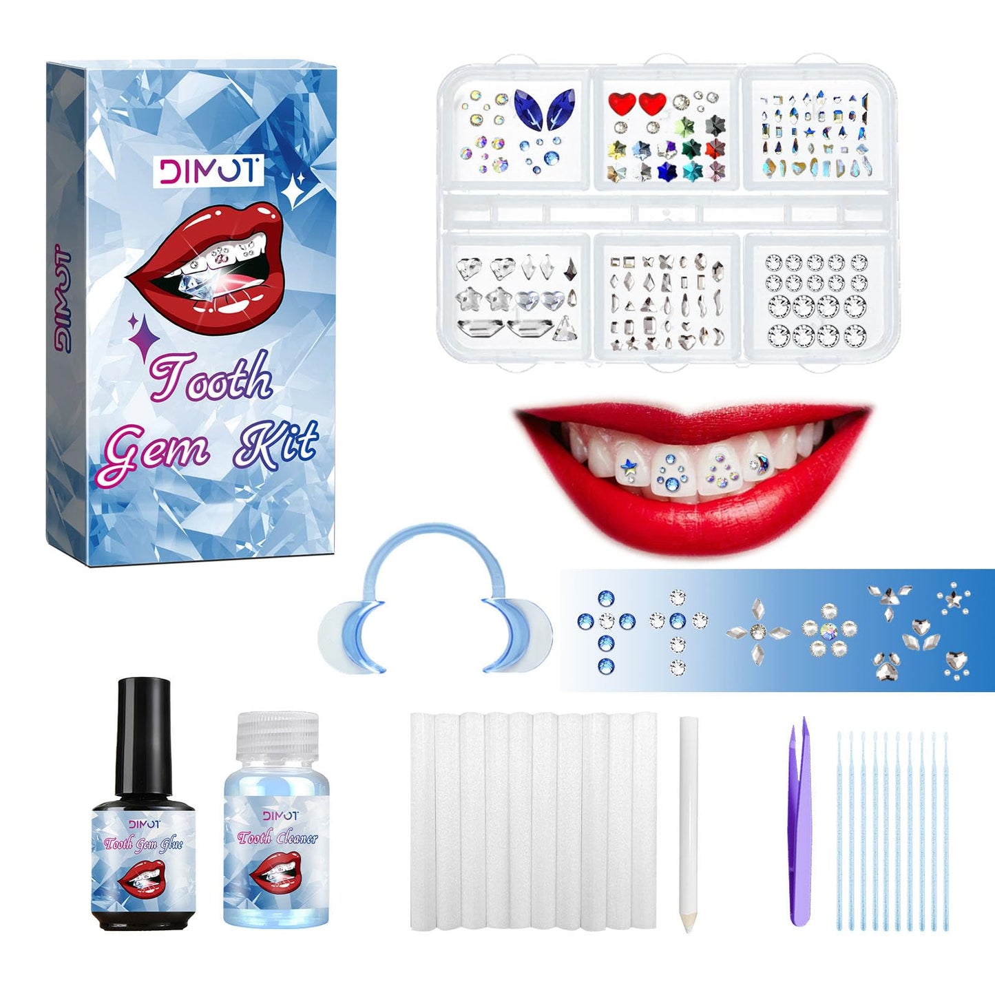 LMDGDS Tooth Gems Kit with Light – 2025 New for Men & Women