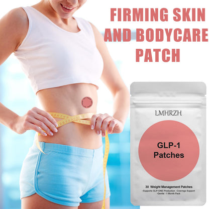 LMHRZH GLP-1 Patches for Women & Men | Natural Ingredients | 60 Pcs, 2 Months
