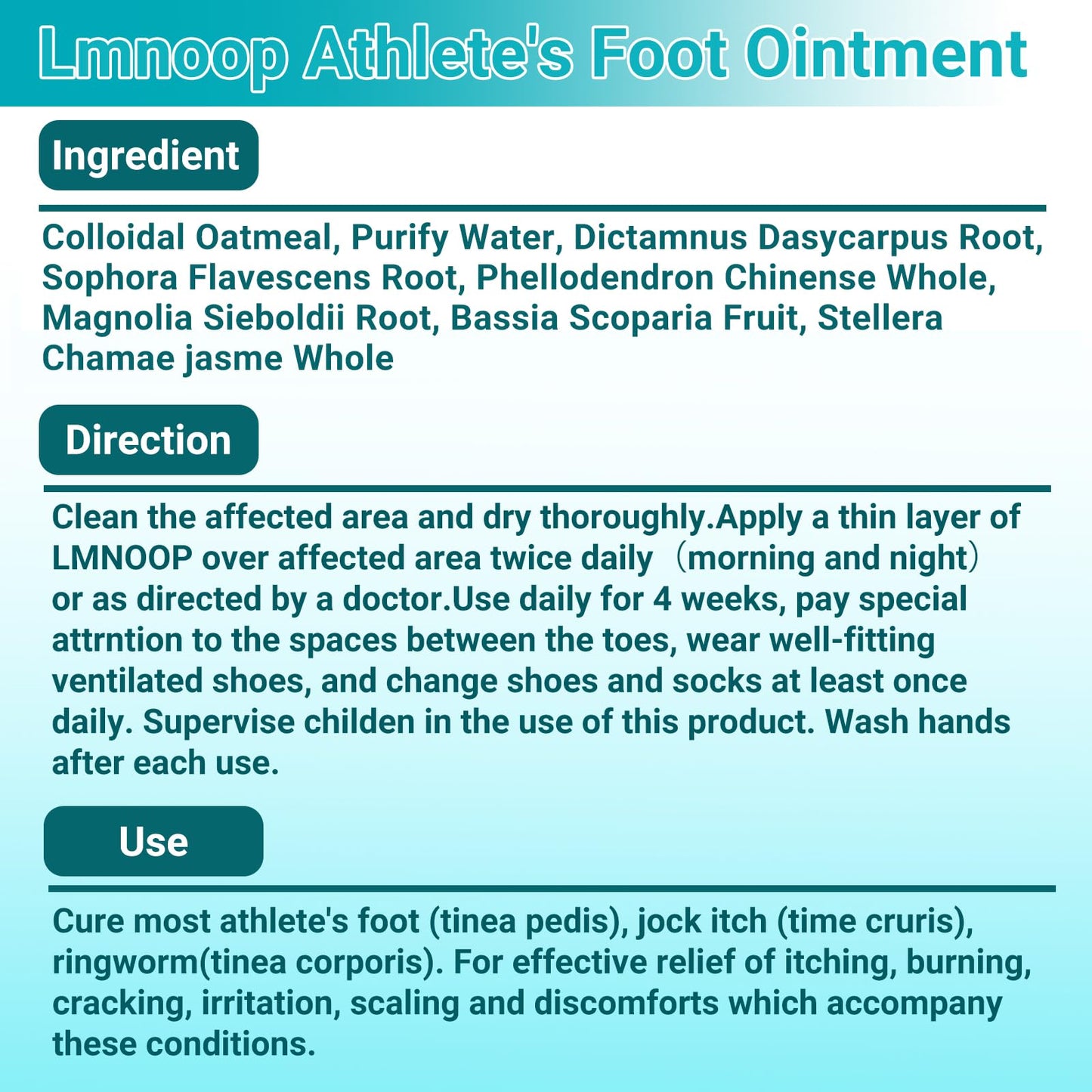 LMNOOP Athletes Foot Treatment Cream | Maximum Strength Fungal Relief