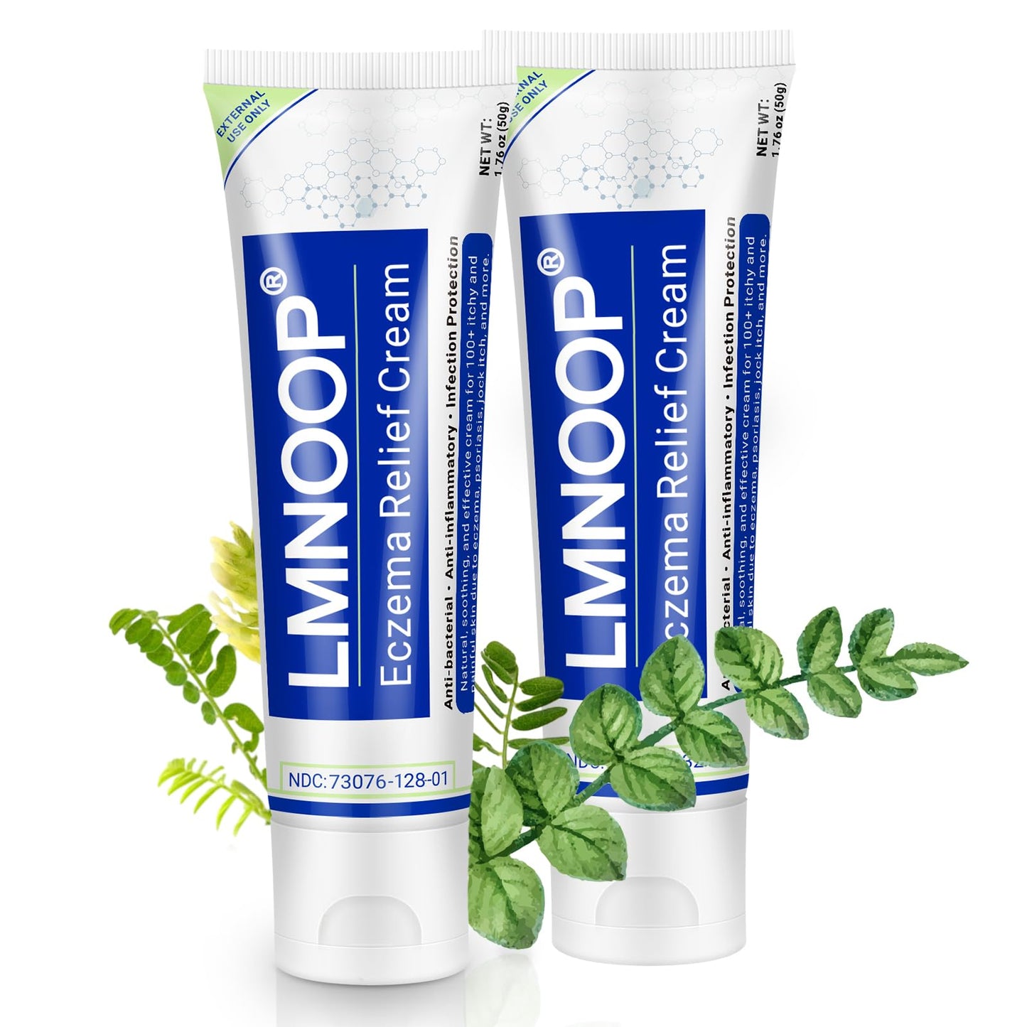 LMNOOP Eczema Cream – Maximum Strength Ointment for Dermatitis, Rash, Psoriasis & More | 2-Pack 1.76oz