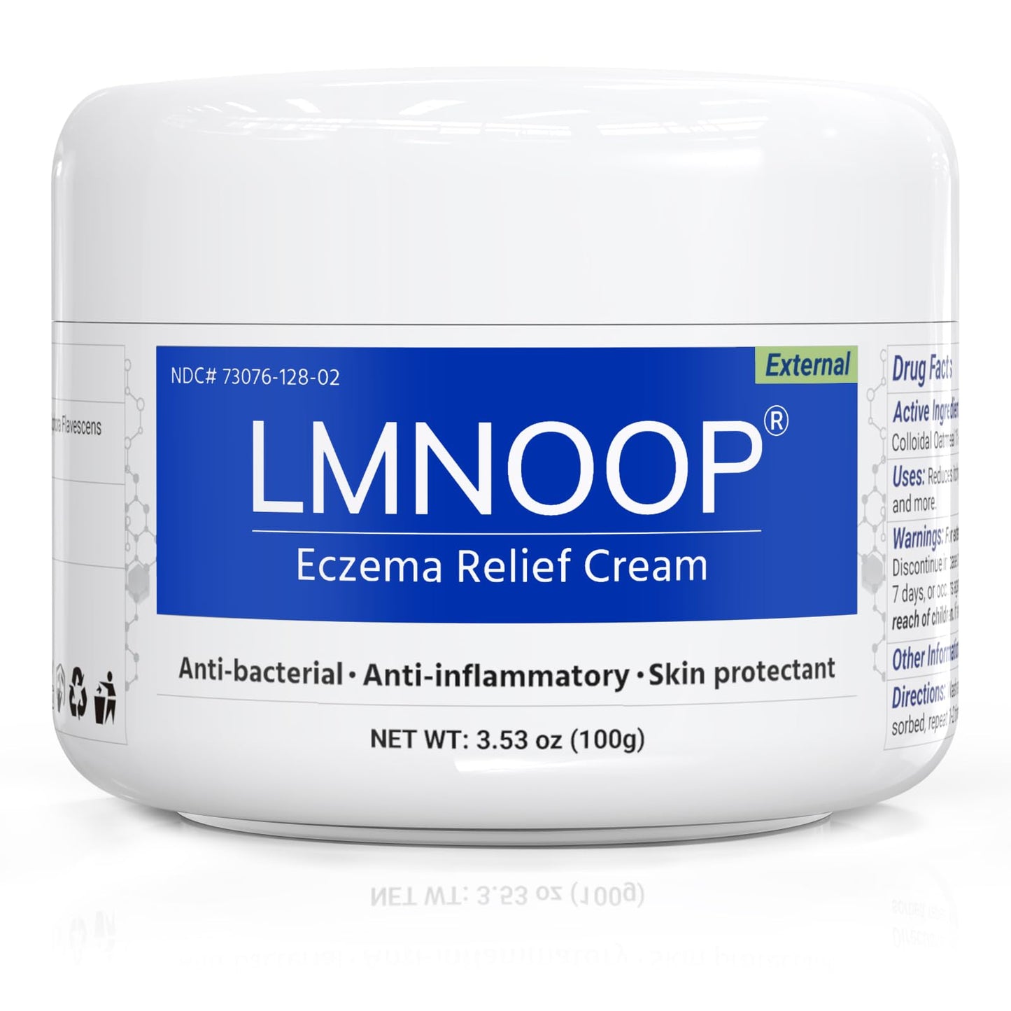 LMNOOP Eczema Cream – Maximum Strength Treatment for Dry, Itchy, Irritated Skin (3.53oz)