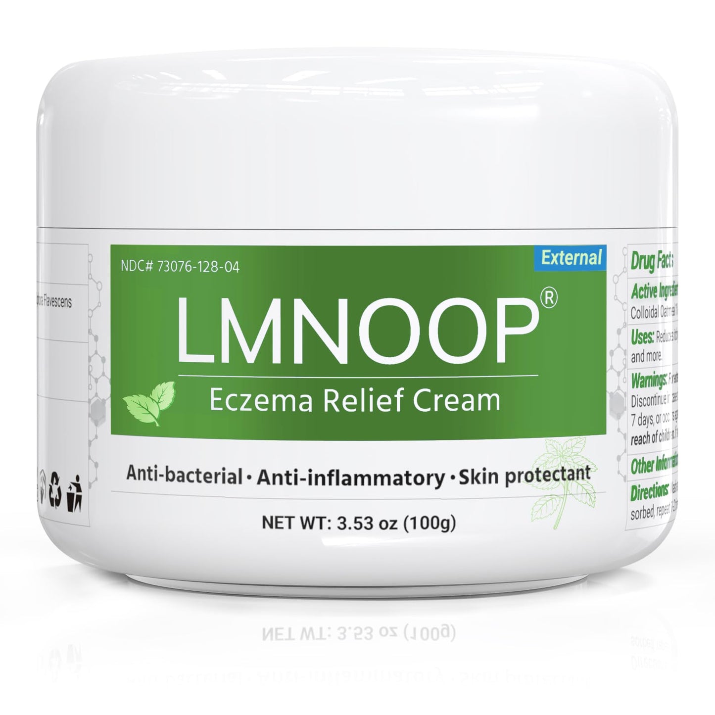 LMNOOP Eczema Cream — Maximum Strength Itch Relief for Dry, Irritated Skin (3.53oz)