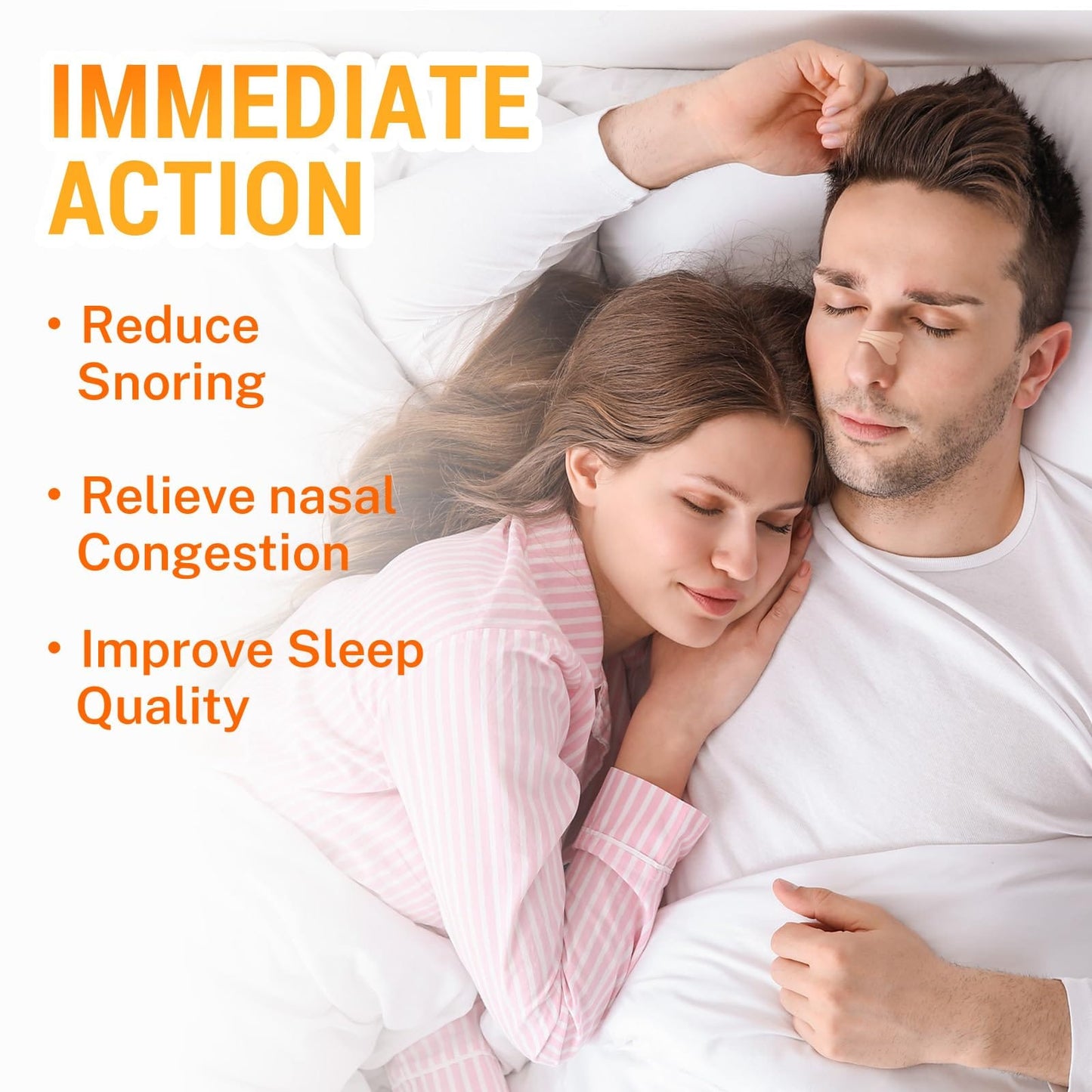 LMOHBJ 120Pcs Nasal Strips – Extra-Strength Snoring Relief & Nasal Congestion for Sleep