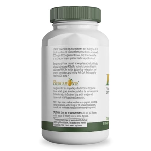 Logic Nutra Citrus Bergamot Supplement (Citrus Bergamia) 1,000 mg per Serving (2) 60 Vegan Capsules – Patented Bergamonte