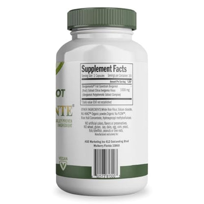 Logic Nutra Citrus Bergamot Supplement (Citrus Bergamia) 1,000 mg per Serving (2) 60 Vegan Capsules – Patented Bergamonte