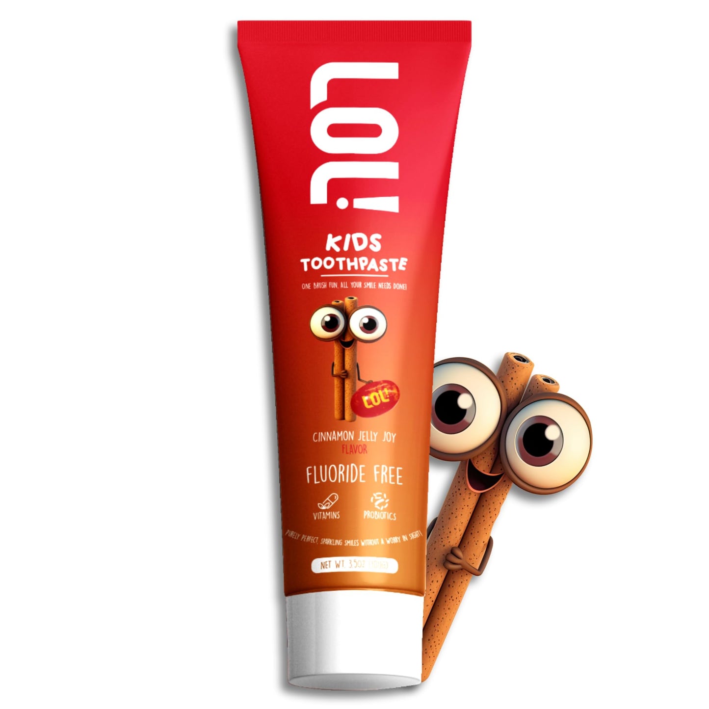LOL Toddler Toothpaste - Nano Hydroxyapatite, Probiotics, Cinnamon