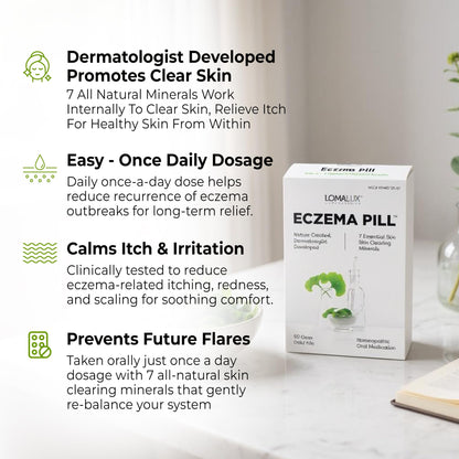 Loma Lux Eczema Pills – Natural Eczema Relief for Adults & Kids | Dermatologist-Developed