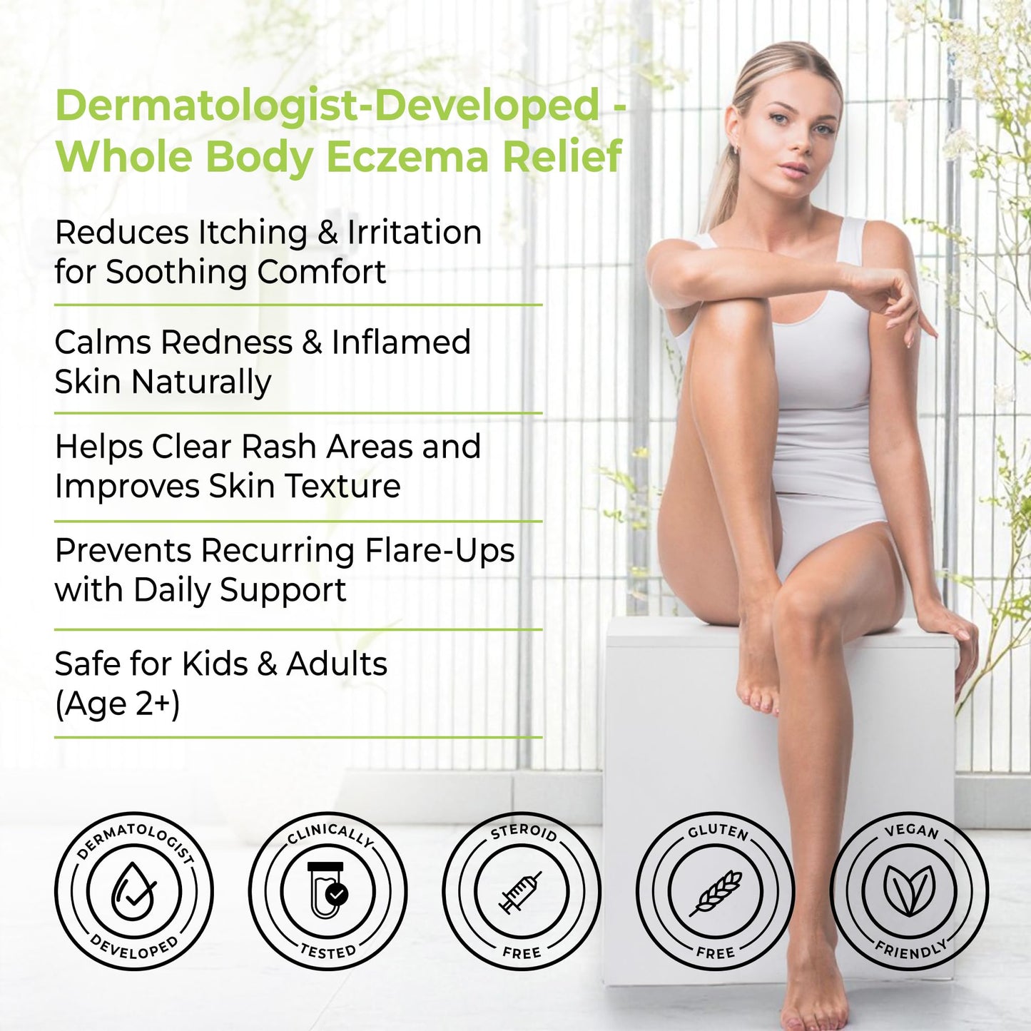 Loma Lux Eczema Pills – Natural Eczema Relief for Adults & Kids | Dermatologist-Developed
