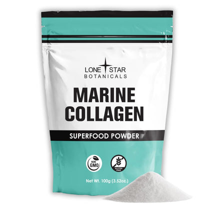 Lone Star Botanicals Marine Collagen Powder – USA Grown, Type 1 & 3