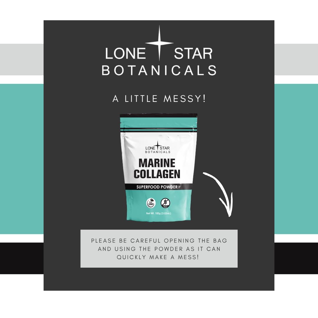Lone Star Botanicals Marine Collagen Powder – USA Grown, Type 1 & 3