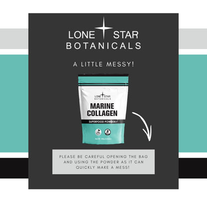 Lone Star Botanicals Marine Collagen Powder – USA Grown, Type 1 & 3