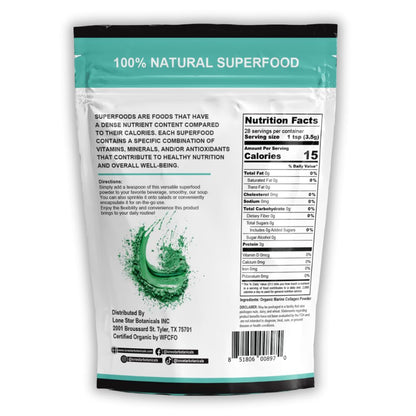 Lone Star Botanicals Marine Collagen Powder – USA Grown, Type 1 & 3