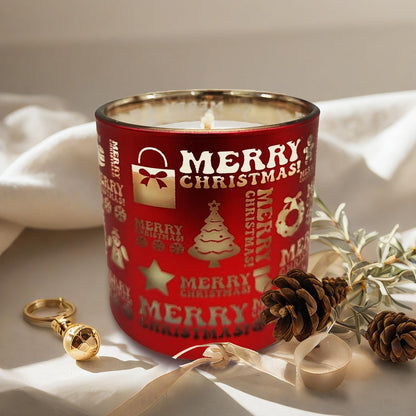 Christmas Frosted Berry Soy Candle - 5oz, 30+ Hours Burn | Festive Gift
