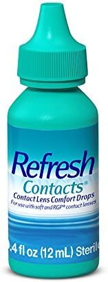 Refresh Contacts Lubricant Eye Drops 0.4 oz Sterile 5 Pack | Lens Comfort