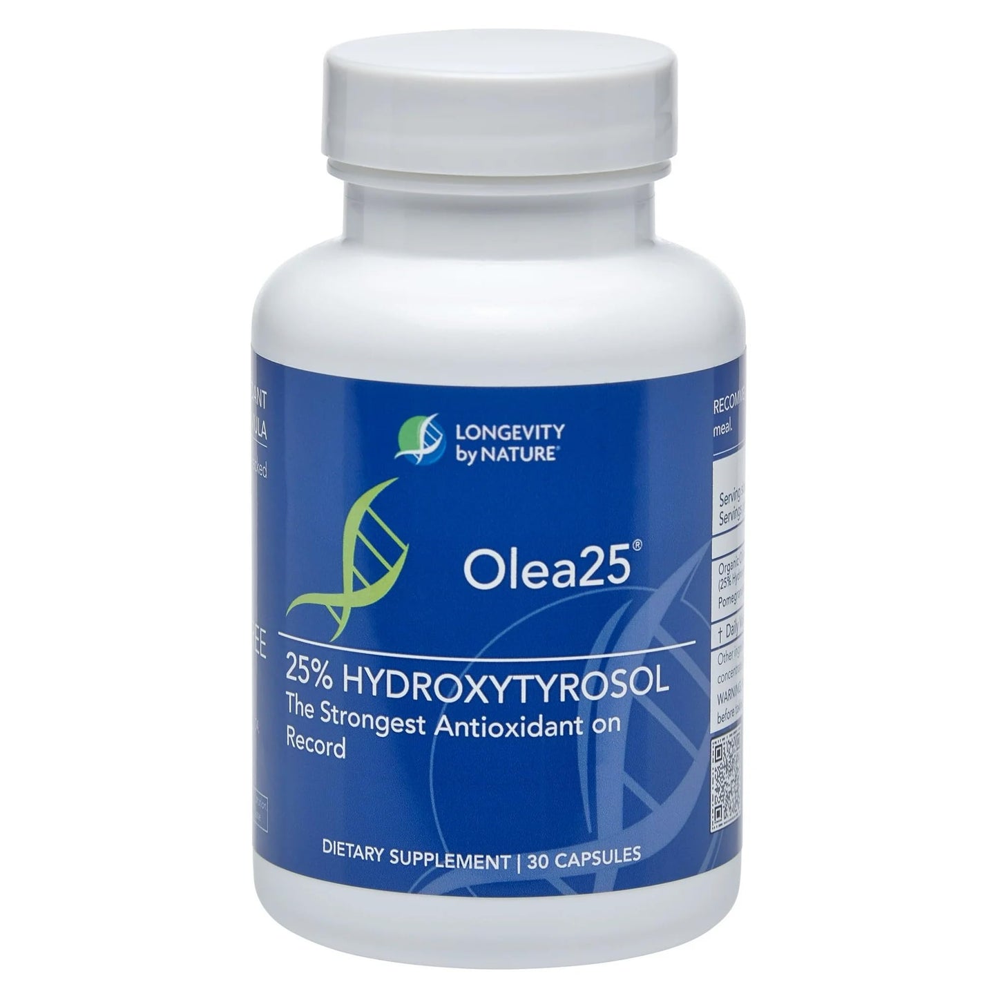 Longevity by Nature Olive Leaf Extract Capsules – Olea25 Hydroxytyrosol Supplement | Organic Antioxidant Support