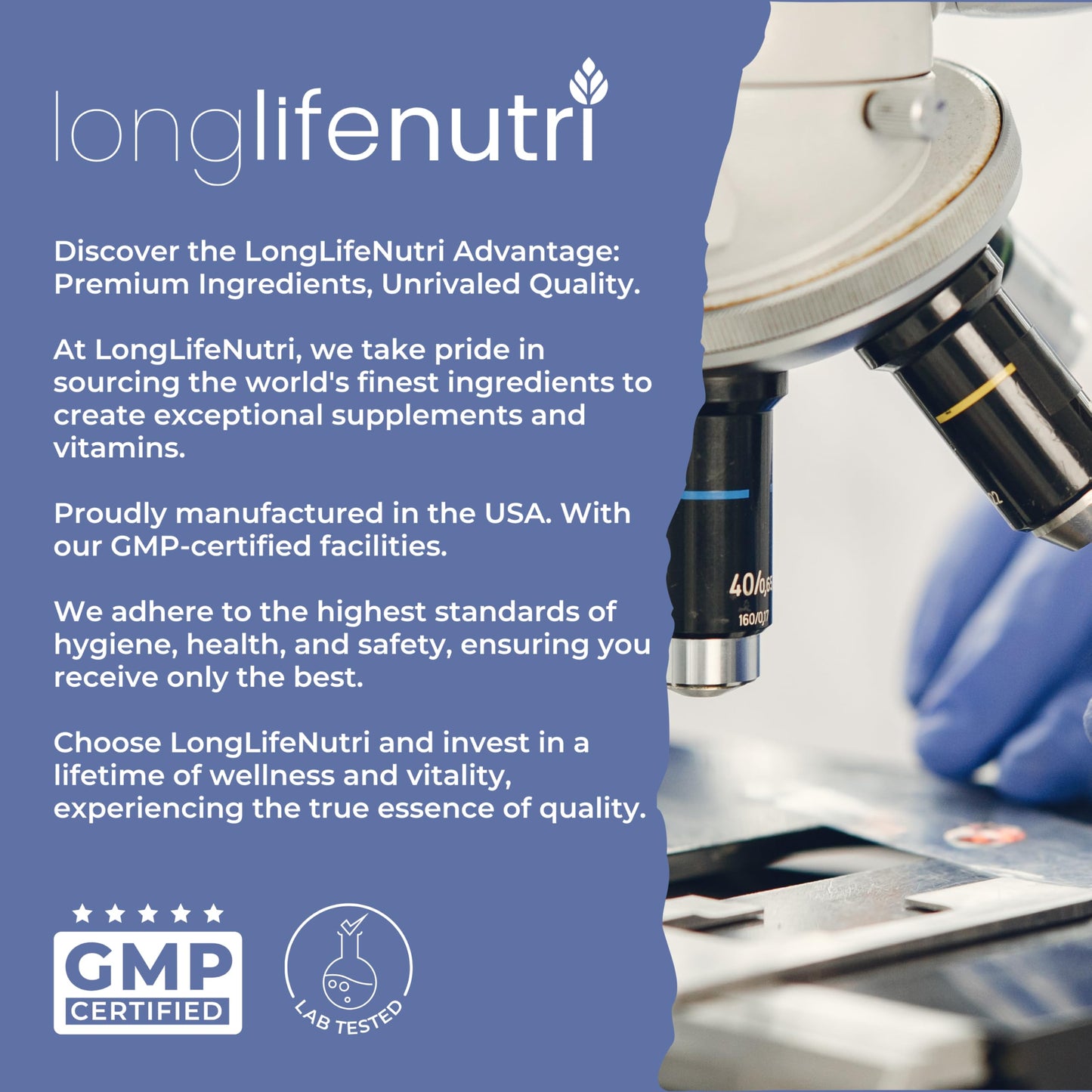 LongLifeNutri L-Carnosine 1000mg – 2-Month Supply, Made in USA