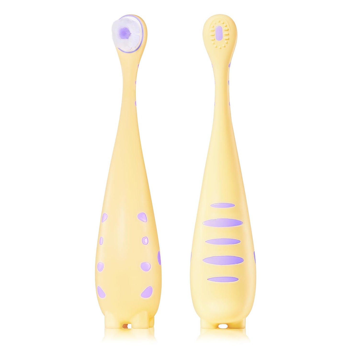 Lonlown Toddler Toothbrush 1-3 | Extra Soft Bristles 2-Pack Dinosaur Design