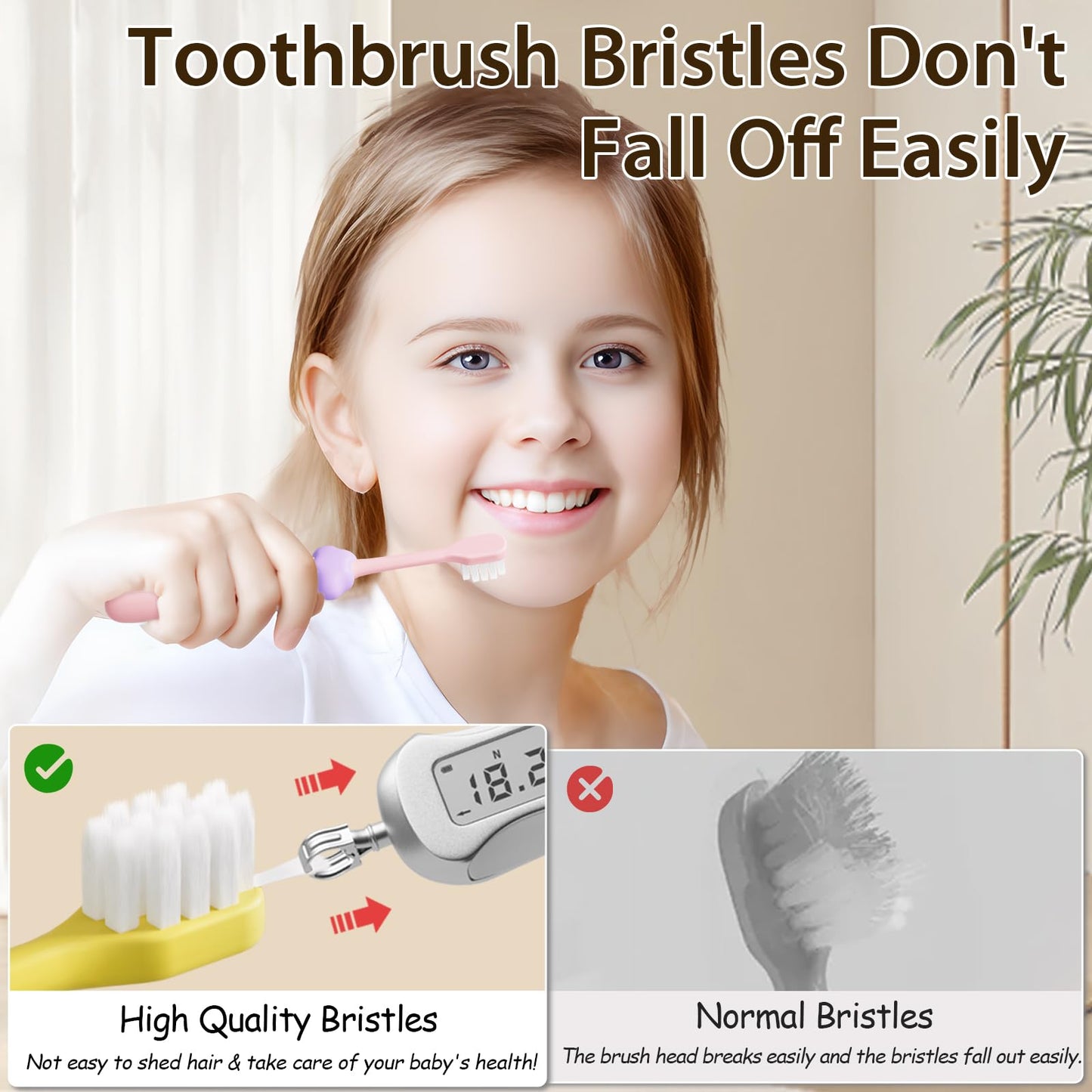 Lonlown 8 Pack Kids Toothbrushes – Soft Bristles for Toddlers 2-12