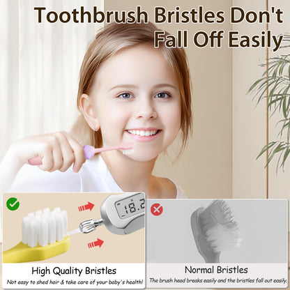 Lonlown 8 Pack Kids Toothbrushes – Soft Bristles for Toddlers 2-12