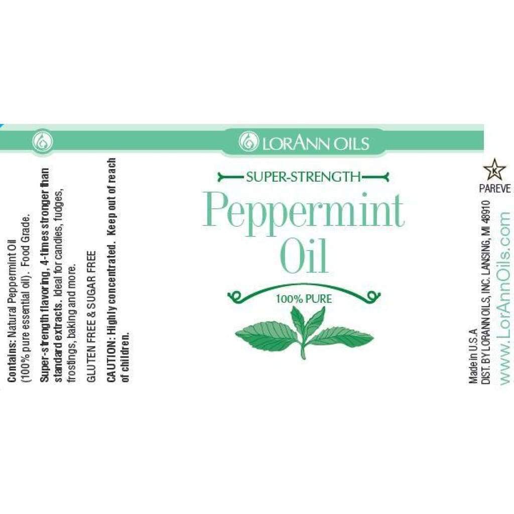 LorAnn Peppermint Oil (100% Pure, Food Grade) – 1/3 oz Dropper Bottle | Flavor & Aromatherapy