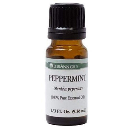 LorAnn Peppermint Oil (100% Pure, Food Grade) – 1/3 oz Dropper Bottle | Flavor & Aromatherapy