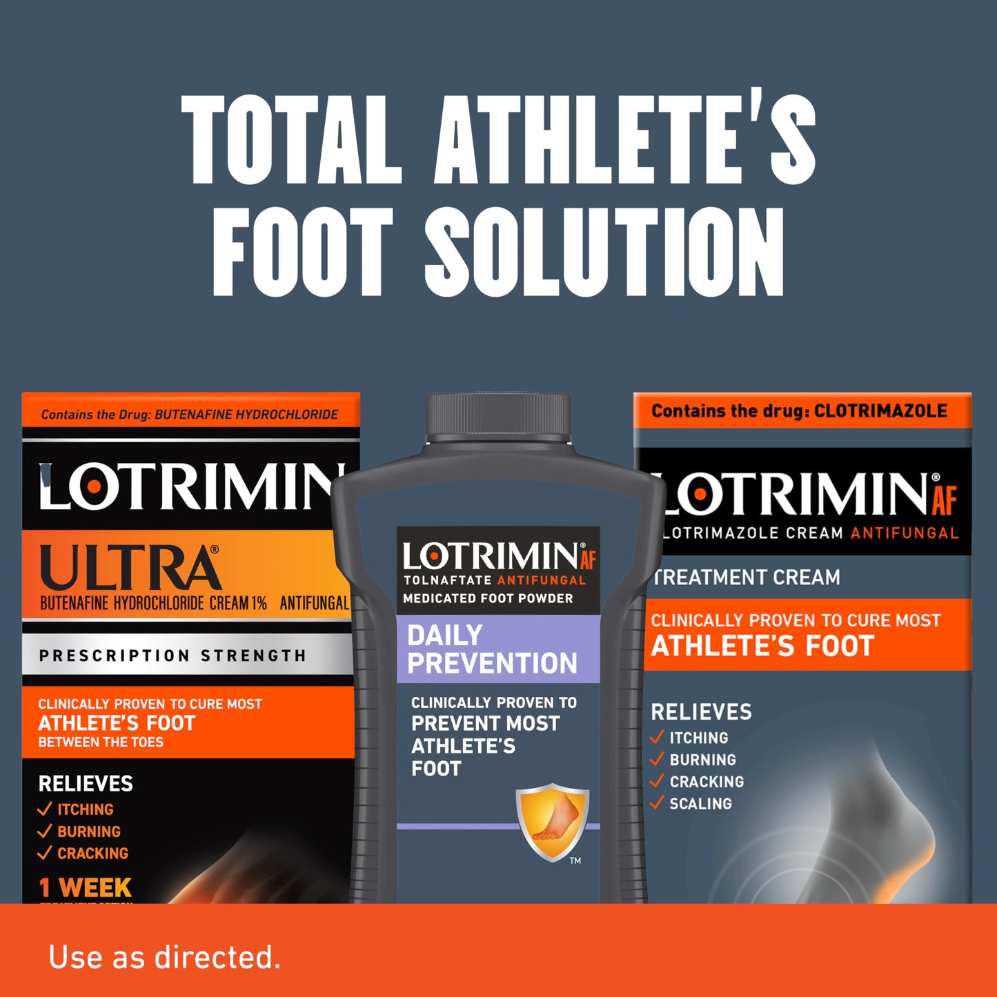 Lotrimin AF Cream – 1% Clotrimazole Antifungal for Athlete's Foot (1.1 oz)