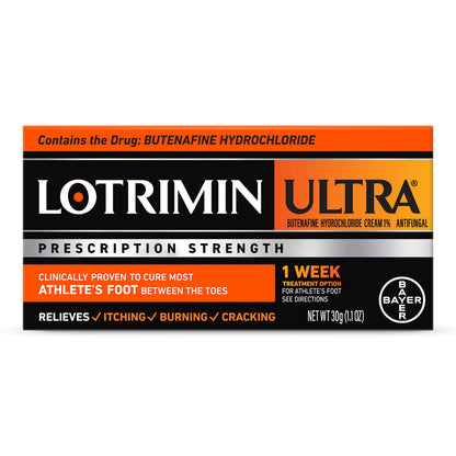 Lotrimin Ultra 1-Week Athlete’s Foot Treatment | Prescription-Strength Butenafine 1% Cream