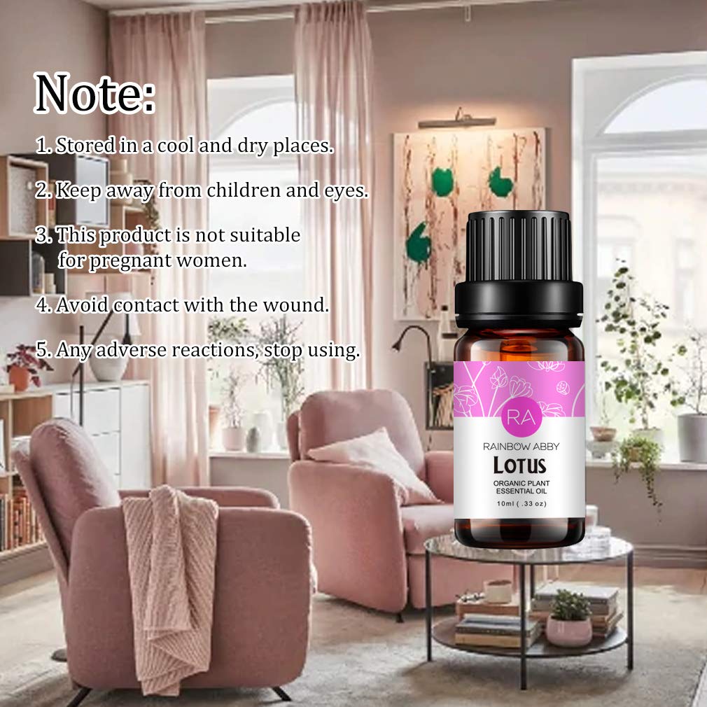 Lotus Essential Oil 100% Pure — Organic Flower Essential Oil for Diffuser & Skin Care | 10ml